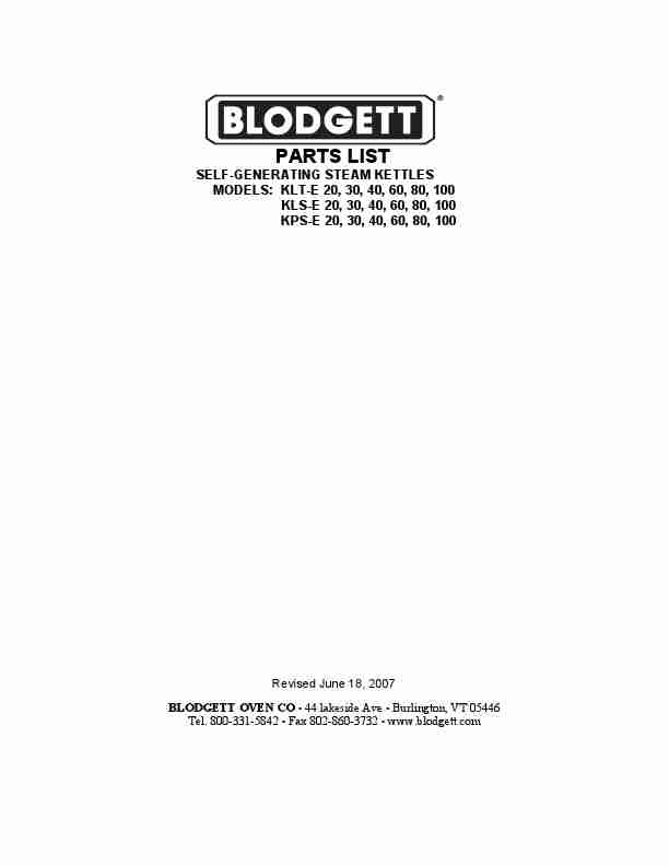 Blodgett Hot Beverage Maker KLT-E 30-page_pdf
